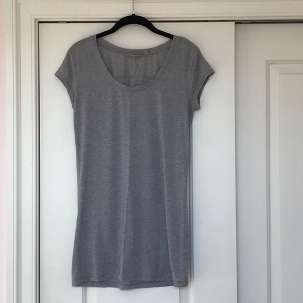 Athleta Heather Gray Short Sleeve Tunic